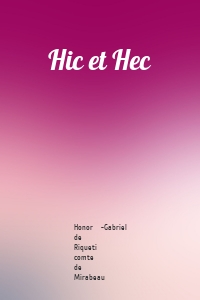 Hic et Hec