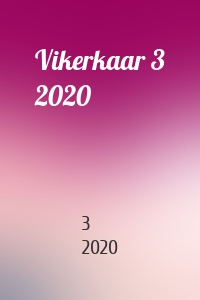 Vikerkaar 3 2020