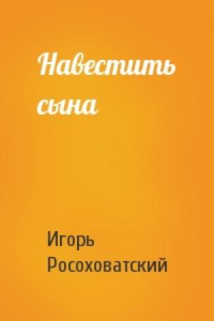 Обложка книги «Навестить сына» — Игорь Росоховатский