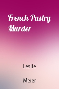 French Pastry Murder