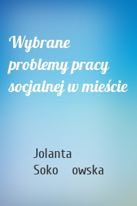 Wybrane problemy pracy socjalnej w mieście