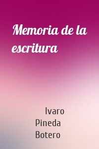 Memoria de la escritura