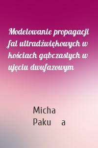 Modelowanie propagacji fal ultradźwiękowych w kościach gąbczastych w ujęciu dwufazowym