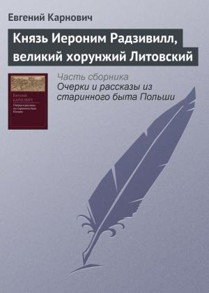 Обложка книги «Князь Иероним Радзивилл, великий хорунжий Литовский» — Евгений Карнович