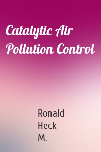 Catalytic Air Pollution Control