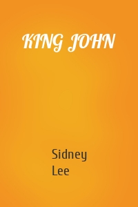 KING JOHN