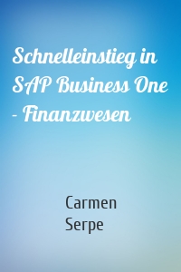 Schnelleinstieg in SAP Business One - Finanzwesen