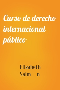 Curso de derecho internacional público