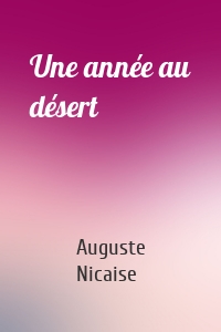 Une année au désert