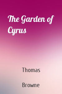 The Garden of Cyrus