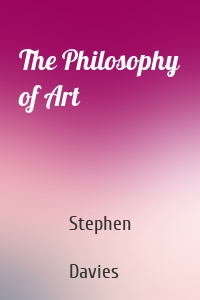 The Philosophy of Art