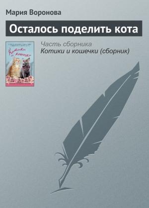 Обложка книги «Осталось поделить кота» — Мария Воронова