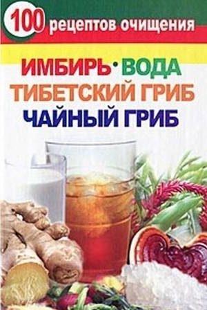 Обложка книги «100 рецептов очищения. Имбирь, вода, тибетский гриб, чайный гриб» — Валерия Янис