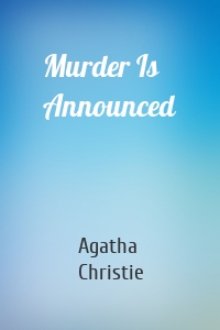 Murder Is Announced