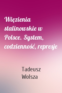 Więzienia stalinowskie w Polsce. System, codzienność, represje