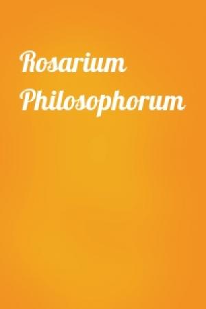 Обложка книги «Rosarium Philosophorum»