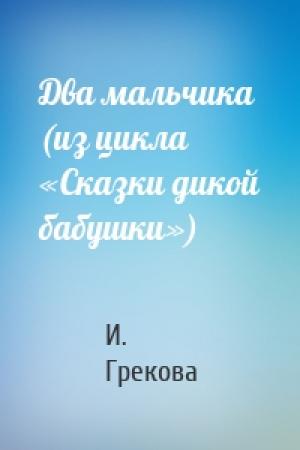 Обложка книги «Два мальчика (из цикла «Сказки дикой бабушки»)» — И. Грекова