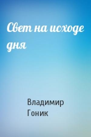 Обложка книги «Свет на исходе дня» — Владимир Гоник