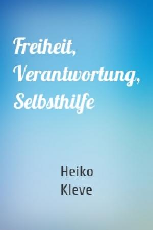 Обложка книги «Freiheit, Verantwortung, Selbsthilfe» — Heiko Kleve