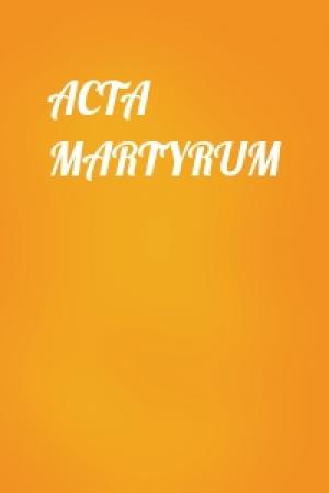 Обложка книги «ACTA MARTYRUM»