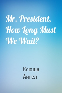 Mr. President, How Long Must We Wait?