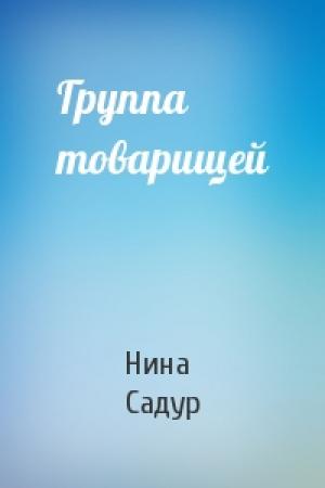 Обложка книги «Группа товарищей» — Нина Садур