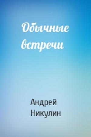 Обложка книги «Обычные встречи» — Андрей Никулин
