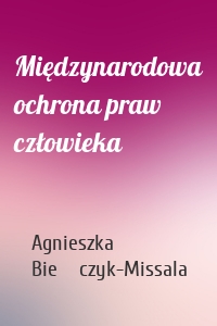 Międzynarodowa ochrona praw człowieka