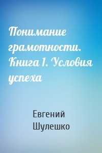 Понимание грамотности. Книга 1. Условия успеха