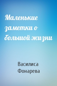 Маленькие заметки о большой жизни