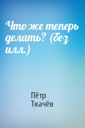Обложка книги «Что же теперь делать? (без илл.)» — Пётр Ткачёв