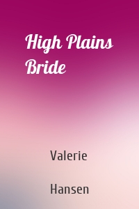 High Plains Bride