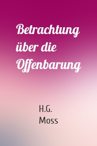 Betrachtung über die Offenbarung