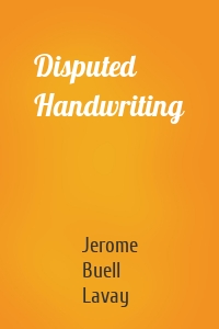 Disputed Handwriting