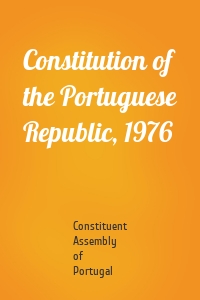 Constitution of the Portuguese Republic, 1976