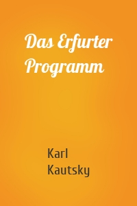 Das Erfurter Programm