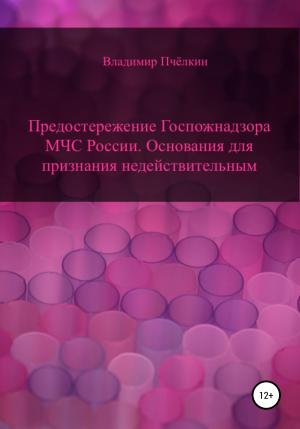 Обложка книги «Предостережение о нарушении обязательных требований пожарной безопасности. Основания для признания недействительным» — Владимир Пчёлкин