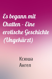 Es begann mit Chatten - Eine erotische Geschichte (Ungekürzt)