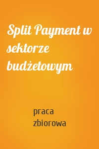 Split Payment w sektorze budżetowym