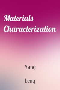 Materials Characterization