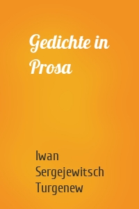 Gedichte in Prosa