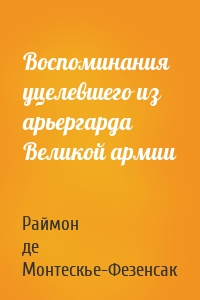 Воспоминания уцелевшего из арьергарда Великой армии