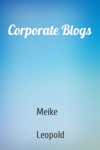 Corporate Blogs