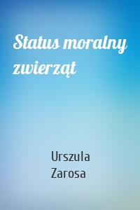 Status moralny zwierząt