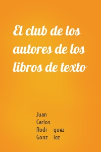 El club de los autores de los libros de texto