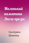 Екатерина Александровна Шпиллер - Маленький памятник Эпохе прозы