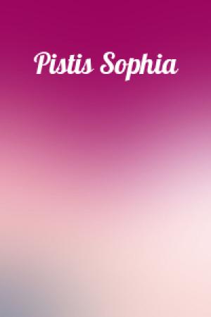 Обложка книги «Pistis Sophia»