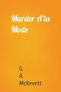 Murder A'la Mode