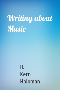 Writing about Music