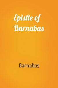 Epistle of Barnabas